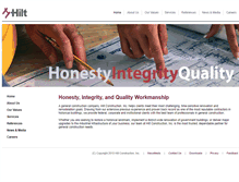 Tablet Screenshot of hilt-construction.com